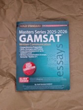 GAMSAT gold standard book - Written Communication 2025-2026 Masters Series 