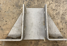 Channel Strut - Double Gusset Base Plate Stainless Steel