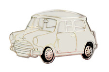 Mini Mark I White Pin Badge -