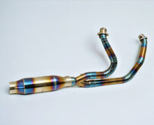 Custom Handmade Blue Gold Exhaust | Harley Touring M8 2017–2023 Road King