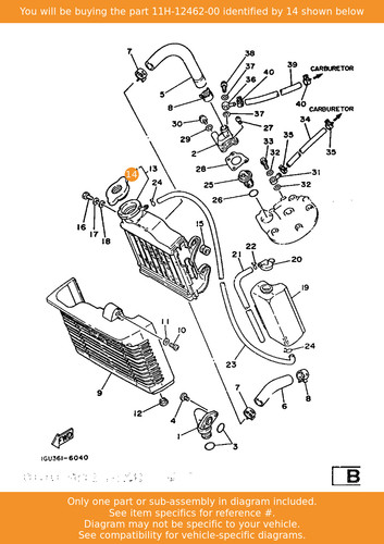 Yamaha cap radiator - yamaha,