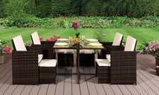 CUBE RATTAN GARDEN FURNITURE