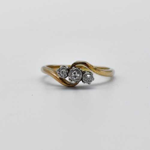 Vintage 18ct gold platinum - gold,