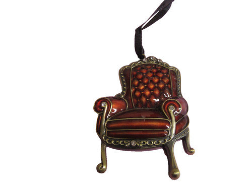 103 red enamel chair - ,
