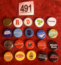 20 Job Lot Mixed Beer drinks Bottle Tops Crown Caps Belgian pub stella coke pils