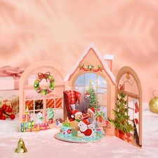 3D Pop up Xmas card Teddy &