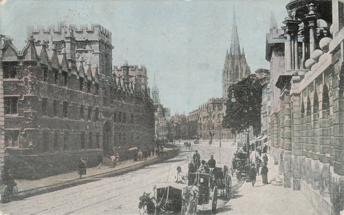 Vintage postcard oxford - vintage,