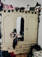 Handmade Shabby Chic Gothic Wood Vintage Wardrobe