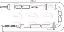 APEC Rear Right Brake Cable