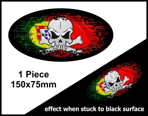 Skull oval fade black - fade,