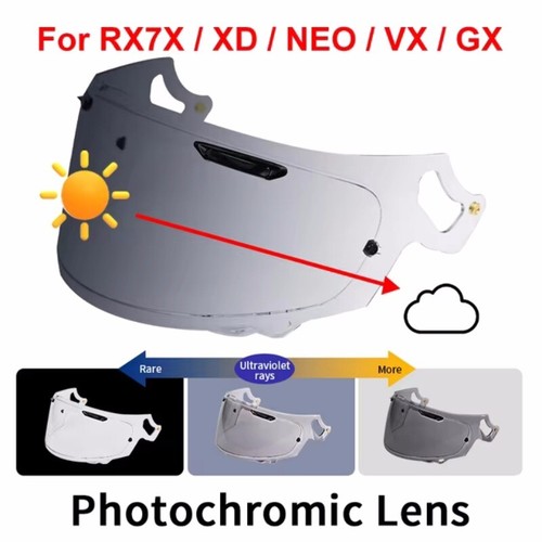 Photochromic lens for - for, arai