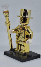 Chrome Plated Mr Gold Minifigure - Not Lego