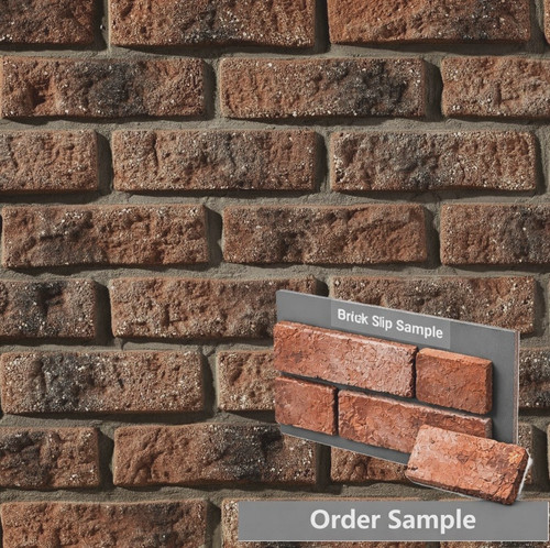 Brick slips sample rustic - sample, dark