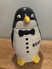 VGC Vintage Price & Kensington Penguin Biscuit Barrel Cookie Jar England P&K