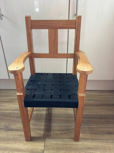 Vintage child chair woven - child’s,