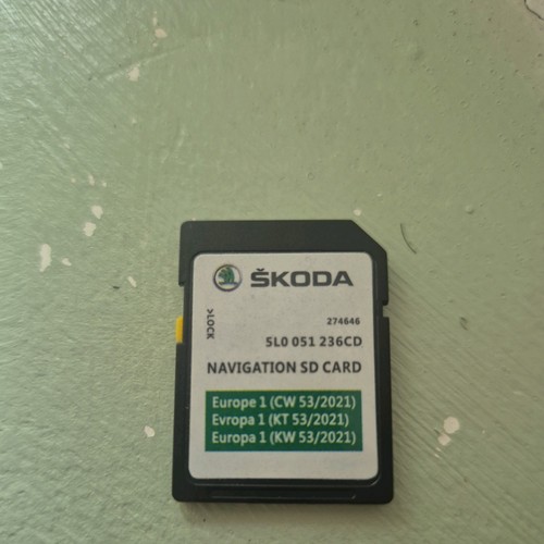 Genuine skoda sat nav card - skoda,