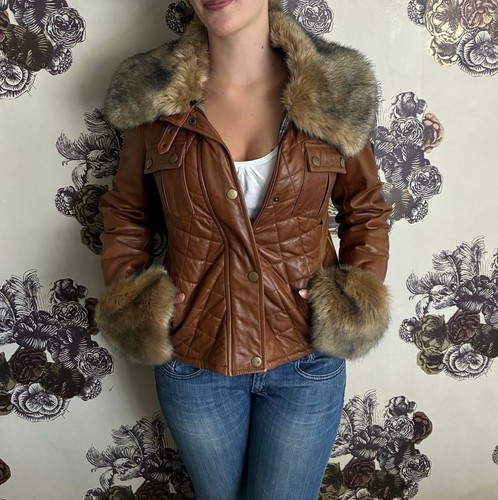 Belstaff gold label - gold, leather