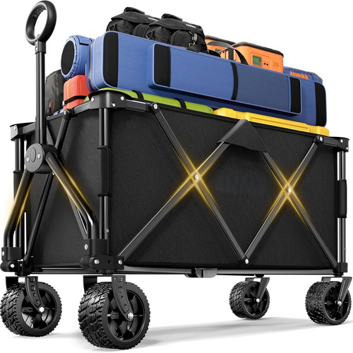 Foldable camping trolley 200l - camping,