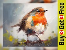 Robin redbreast  print of