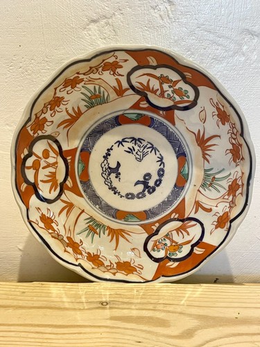 Vintage japanese imari plate - vintage,