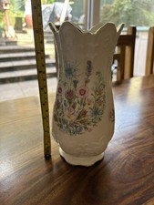Vintage Aynsley Wild Tudor Pattern Vase - Bone China