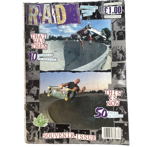 Rad skateboard magazine issue - skateboard,