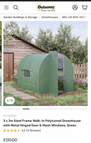 Outsunny 3x2m arched - outsunny,