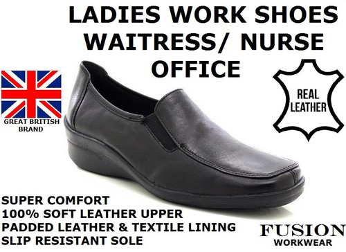 Nurses comfort leather shoe - leather,