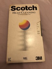 Scotch VHS head cleaning video cassette￼