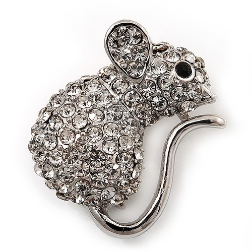 Small crystal mouse - mouse, pin