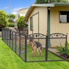 Rustproof Large Metal Dog Playpen Panels Pet Dog Fence Exercise RV Camping Yard