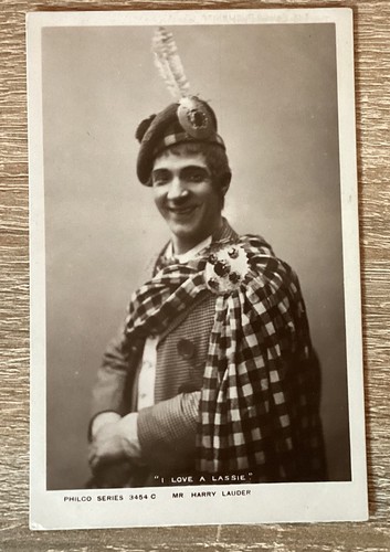 Harry lauder scotland rppc - lauder,