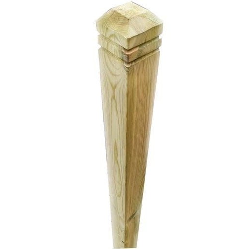 Chamfered decking newel post - chamfered,