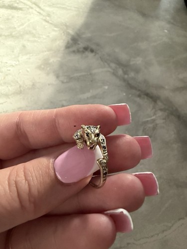 9ct gold panther leopard - panther,