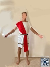 Ancient Greek Roman Gladiator Costume Adult Men Halloween Fancy Dress Cosplay