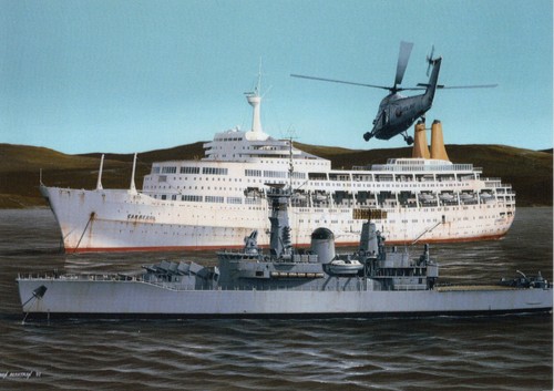 Canberra and hms - (b63),