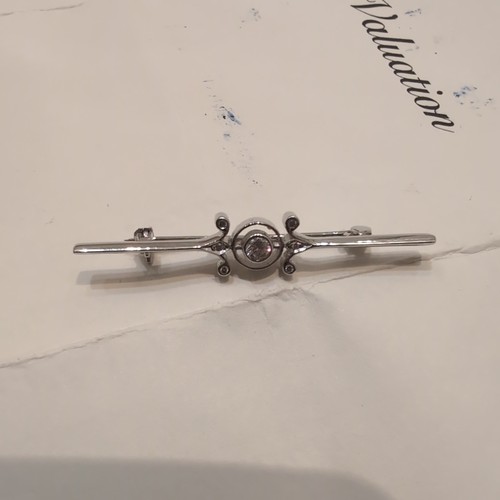 Vintage 18ct white - white, gold