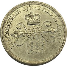 1989 Bill of Rights 2 pound coin £2 - Tercentenary 1689-1989 Circulated