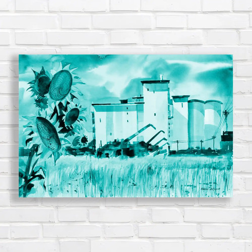 Industrial landscape with - industrial,