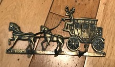 Vintage Brass Horse Drawn