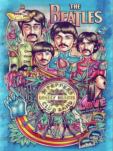 The beatles retro - tin, metal