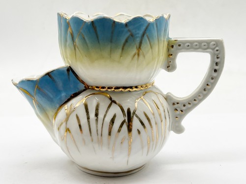 Antique gold gilt - gilt, blue