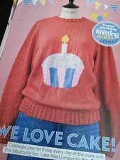 We Love Cake!, Knitting Pattern for Ladies Jumper by Ann Franklin
