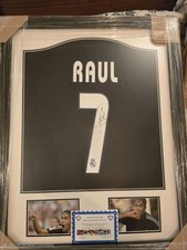 Signed Framed RAUL Jersey Real