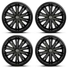 Wheel Trims 16" Black Hub Caps