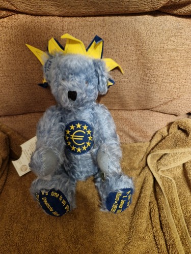 Vintage hermann euro bear with - euro,
