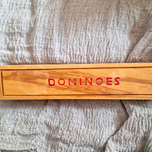 Dominoes wooden box - box, set