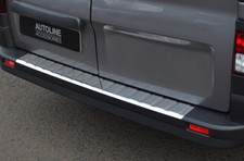 For Renault Trafic (2014+) - Chrome Rear Bumper Protector Scratch Guard S.Steel
