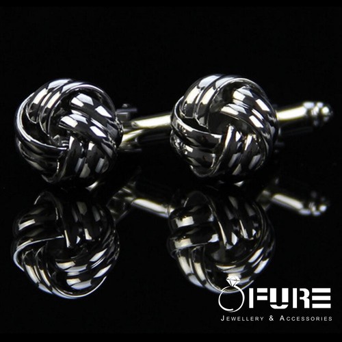 Stainless steel cufflinks - stainless,