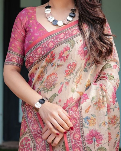 Floral print handloom cotton - floral,
